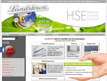Tablet Screenshot of landskron-hsg.de